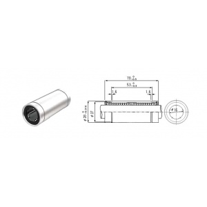 بلبرینگ خطی LM16L ساخت کره