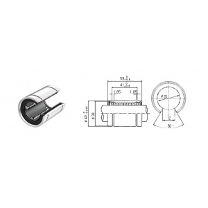 بلبرینگ خطی LM25 OP ساخت کره