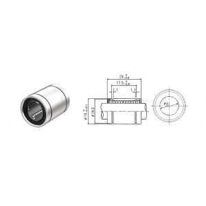 بلبرینگ خطی LM8 ساخت کره